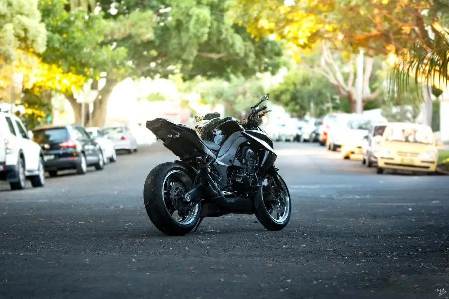 Motorrad auf der Strasse